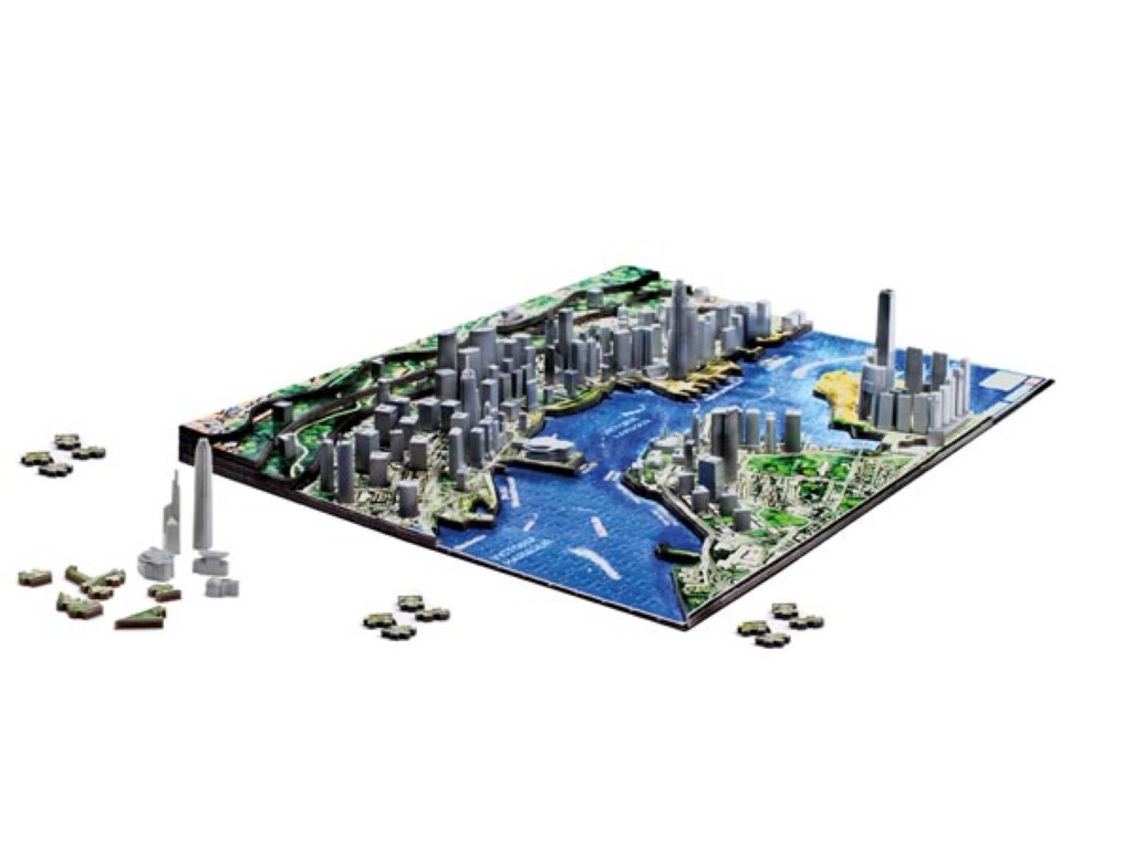 【未組立】４Ｄ ＴＩＭＥ　ＰＵＺＺＬＥ　香港 4D Cityscape 4DHK: 4D TIME PUZZLE - HONG KONG - 1100 pcs