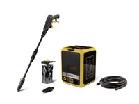 Hogedrukreiniger 180 bar 2500W, elektrische hogedrukspuit 500 l/u, voor auto terras tuin en gevel, zelfaanzuigend, aluminium pomp, Total Stop System, compacte reiniger voor buitengebruik