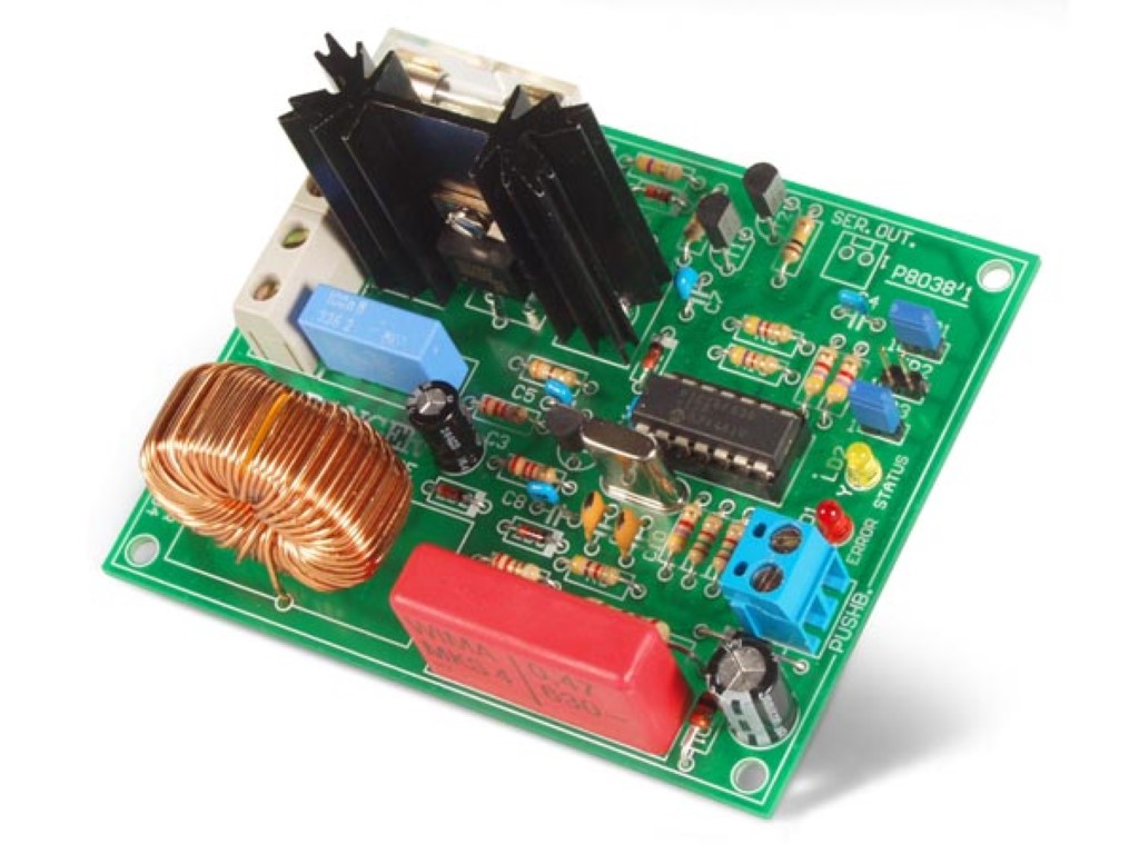 Velleman K8038: POWER DIMMER, PUSH-BUTTON CONTROLLED (1KW@230V ...