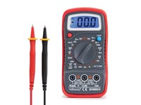 Digital multimeter, suitable for measuring DC current, AC/DC voltage, resistance, including test leads