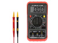 Digital multimeter, suitable for measuring AC/DC current, AC/DC voltage, resistance, battery voltage, temperature, including test leads