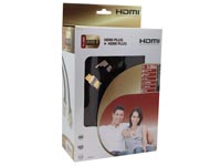 HDMI STRAIGHT PLUG TO HDMI 90° PLUG / PREMIUM / 5.0m