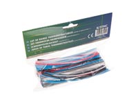 Heat shrink tubing, set pack 40 pieces, for safe electrical insulation waterproof cable protection 2:1, corrosion-resistant, flame-retardant, shrink temperature 90°C, different sizes and colours