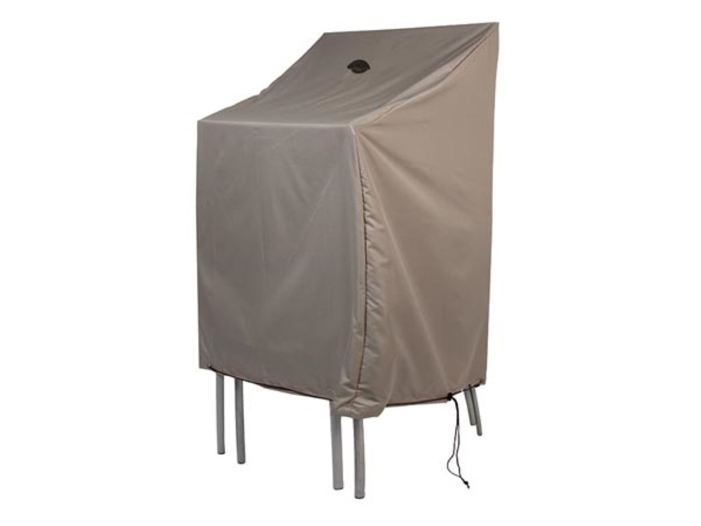 Perel COCSC Protective cover for stacking chairs, taupe, trapezoid, 66