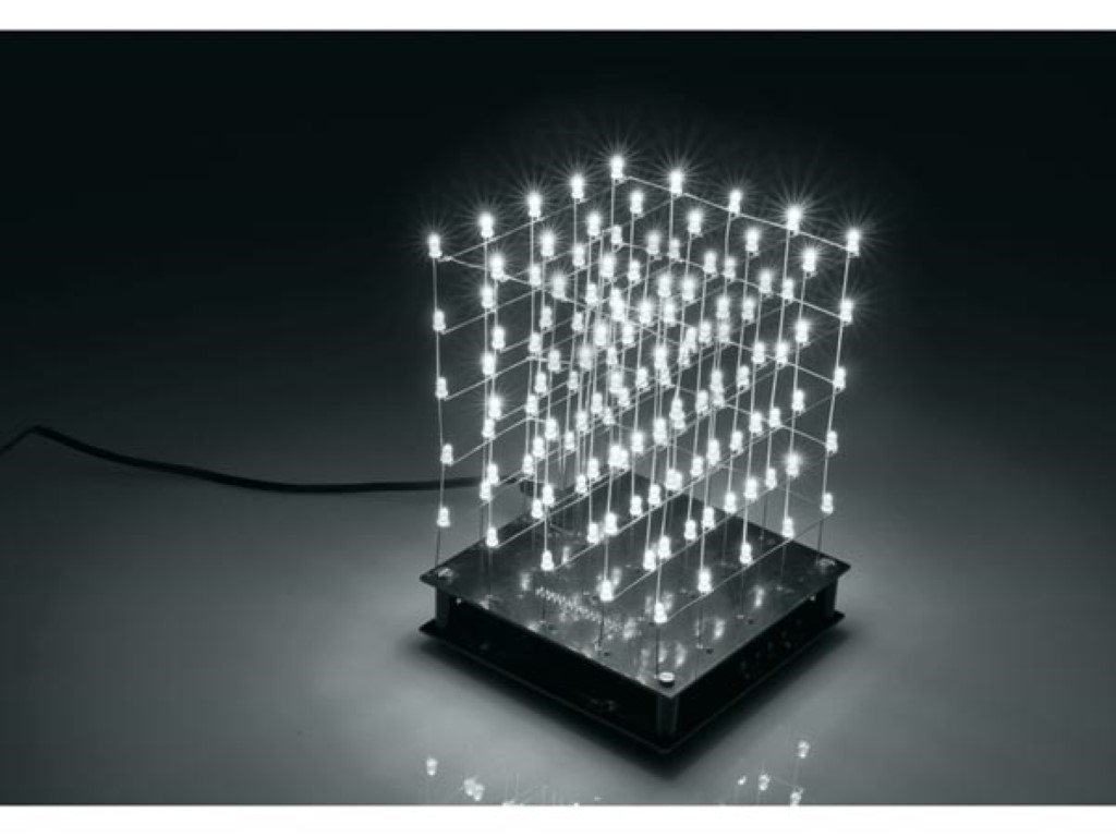 Velleman K8018W: 3D LED CUBE 5 x 5 x 5 (white LED) – Velleman ...