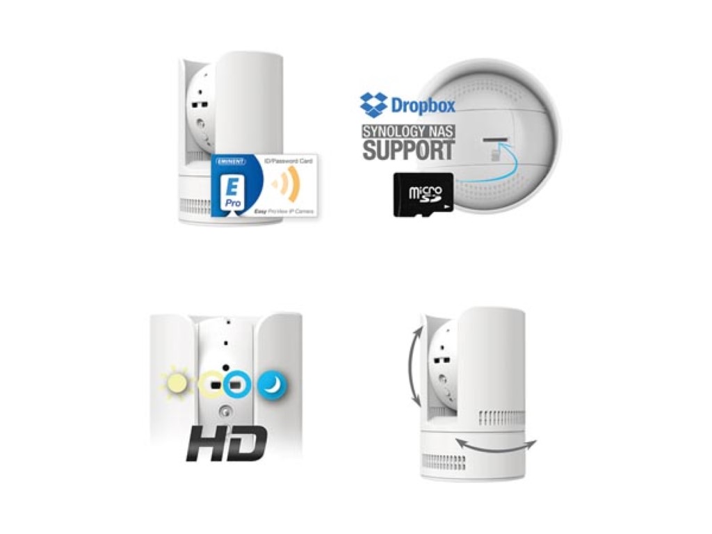 Eminent EM6275: EMINENT - EASY PRO VIEW PAN/TILT HD IP CAMERA ...
