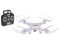 QUADCOPTER WITH 2 MP HD CAMERA - 4 CHANNEL 2.4 GHz TRANSMITTER