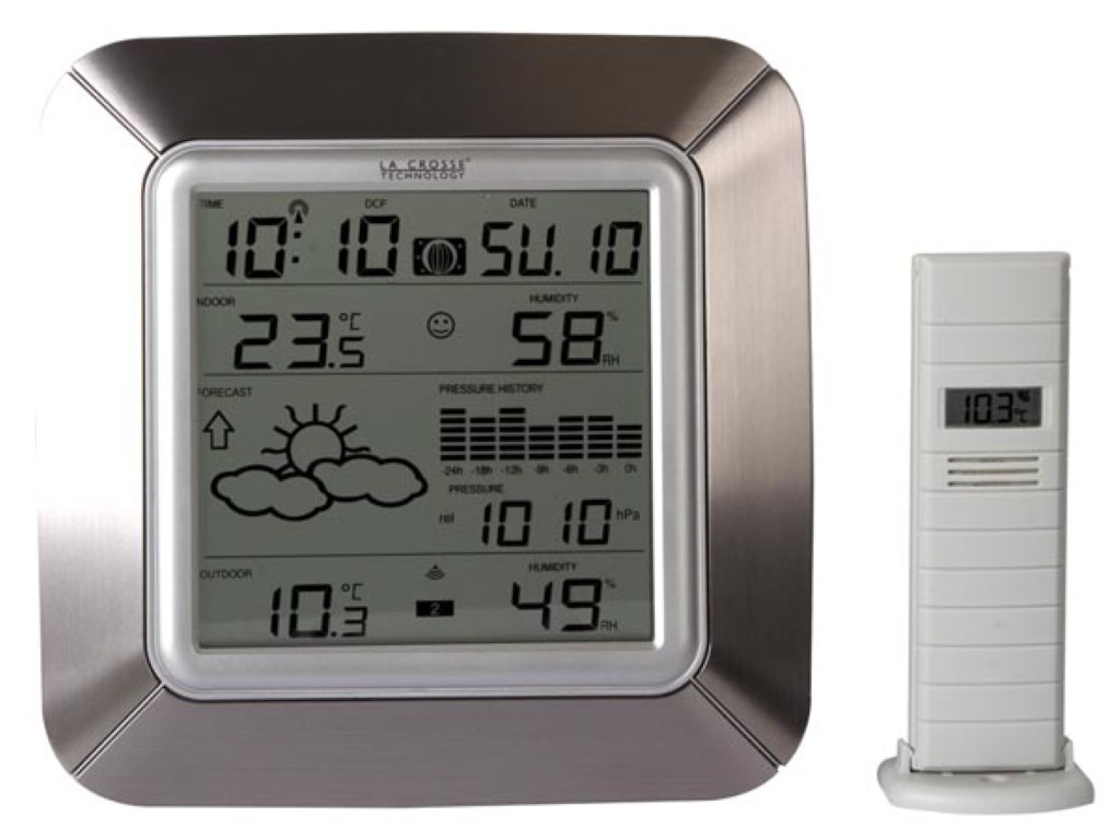 La Crosse Technology - WS6206 Station Météo Coloré avec Design Moderne