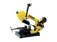 Metal band saw metal cutting band saw 750W, cutting capacity 105 mm, adjustable cutting angle 0-45°, for steel pipes and profiles, portable band saw machine for workshop