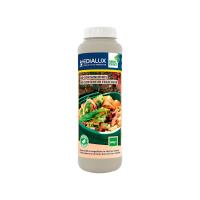 Pó Bio-Containerfris contra odores e larvas para contentores gft e compostores, absorve a humidade, reduz bolor e putrefação, aroma a lavanda, 600 ml