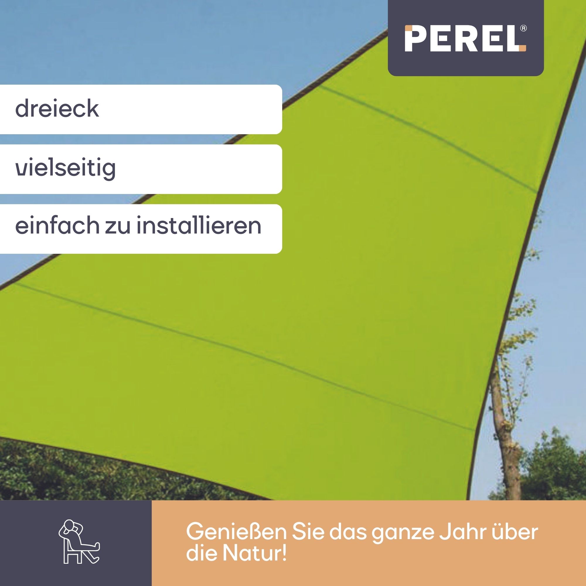 Greenbay Sonnensegel Dreieck 2x2x2m - UV Schutz Für Garten Und Terrasse In Terrakotta