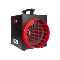 Electric fan heater 3300W with thermostat and cooling function, IP24 overheat protection, compact portable heater for workshop, garage, shed or hobby room