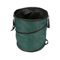 Garden waste bag, pop-up system, polyester, green, 123 litres