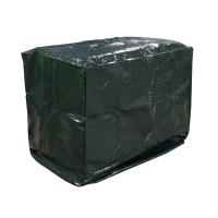 Barbecue cover, rectangular, dark green polyethylene