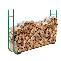 Adjustable wood rack for firewood and logs, rust-resistant, width 150-220 cm, depth 20-30 cm, height 105 cm, for indoor and outdoor use, under tarp, easy to assemble, perfect for wood storage
