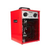 Electric fan heater 3300W, 2 heat settings, thermostat and cooling function, IP24, overheat protection, compact portable heater for workshop, garage, shed or hobby room